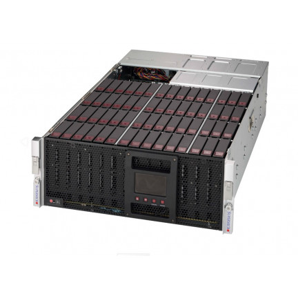 946SE1C-R1K66JBOD 60 Bay 4U, Single SAS-III Expander Chassis, Dual 1600W PSU
