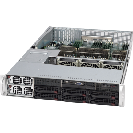 Supermicro 2U Quad AMD A+ SuperServer Barebones (H8QGi-F), Dual PSU