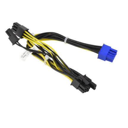 8-Pin CPU to 2x 6+2-Pin PCIe 20cm GPU Cable