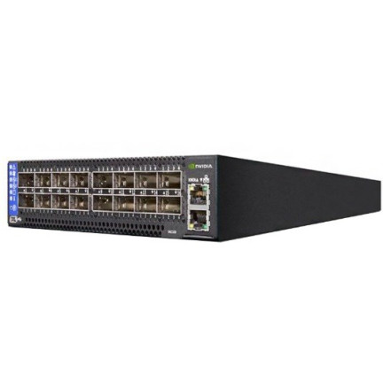 Mellanox Spectrum based 100GbE 1U Open Ethernet Switch with MLNX-OS, 16 QSFP28 ports, 2 PSU