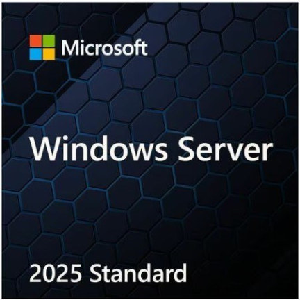 Windows Server 2025 Standard Edition 64-bit - License - 16 Core - OEM - DVD-ROM - PC