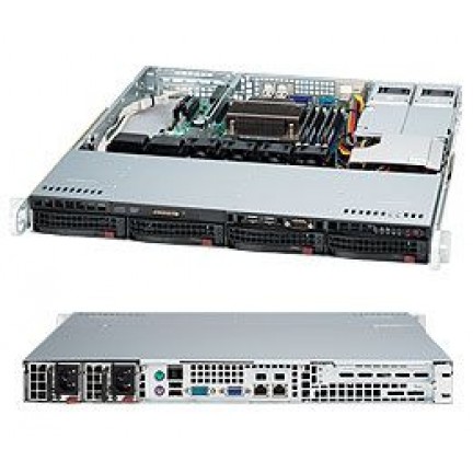 Supermicro 1U Super Chassis, ATX, 400W Redundant PSU, Barebones