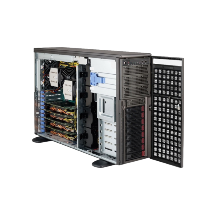 Supermicro SuperServer 7048GR-TR 4U 4 GPU (X10DRG-Q), Dual 2000w PSU