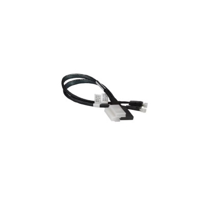 Slimline SAS x8 to 2x NVMe OCuLink (x4) 36cm